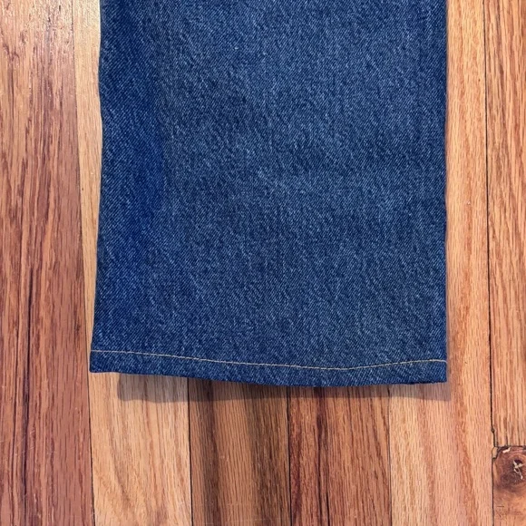 Agolde Dark Blue Straight Jeans - Picture 4 of 4